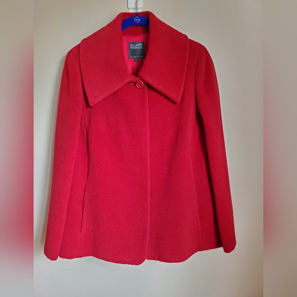 Hilary Radley,  alpaca blend coat, size 8
